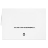 "Arizona Show" Cards (Back Horizontal)