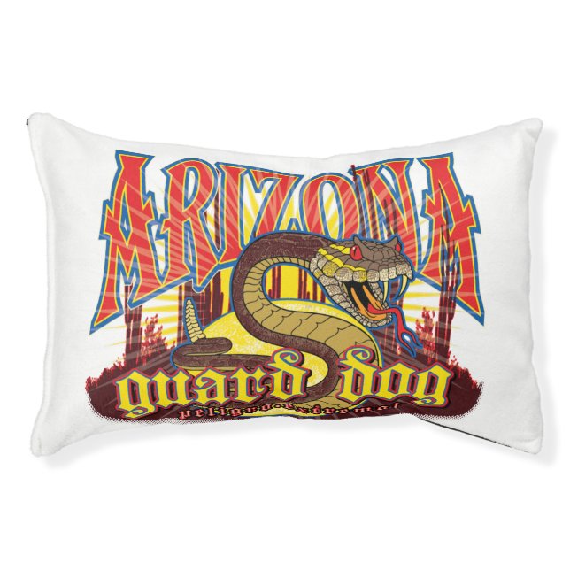 Arizona Snake Art Pet Bed (Front)