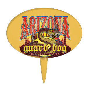 Arizona Snake on Guard Cake Topper