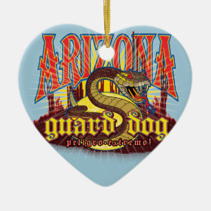 Arizona Snake on Guard Ceramic Ornament