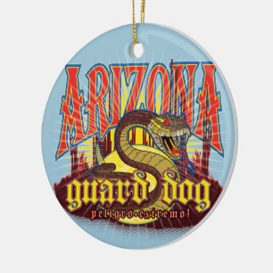 Arizona Snake on Guard Ceramic Ornament