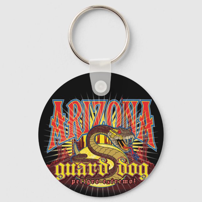 Arizona Snake on Guard Keychain (Front)