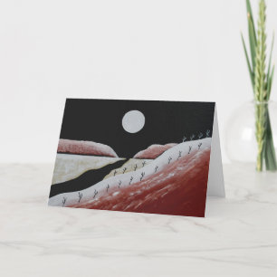 Arizona Southwest Desert Folk Art Greeting Card