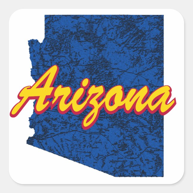 Arizona Square Sticker (Front)
