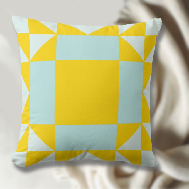 Arizona Star Quilt Block Throw Pillow (Creator Uploaded)