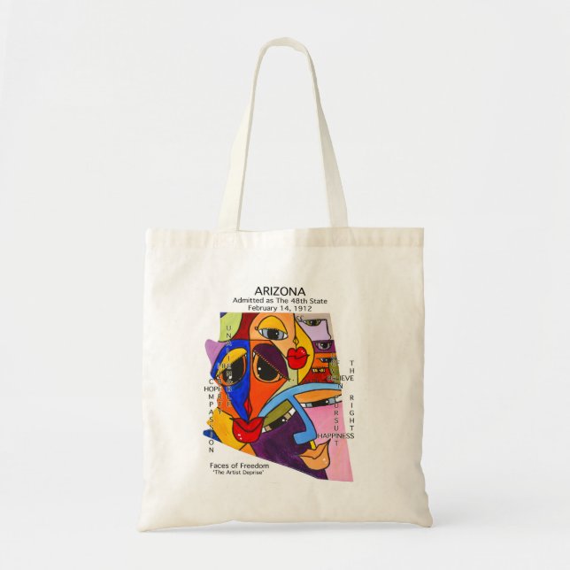 Arizona State Art by Deprise Tote Bag (Front)