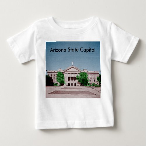 Arizona State Capitol Tinted Colorized Baby T_Shirt