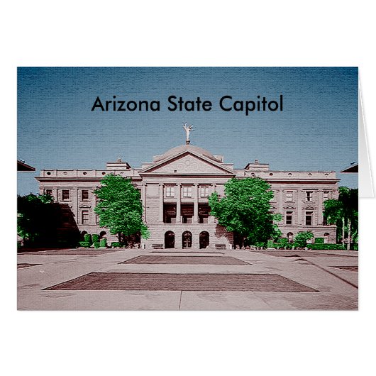 Arizona State Capitol Tinted Colorized Cards (Front Horizontal)