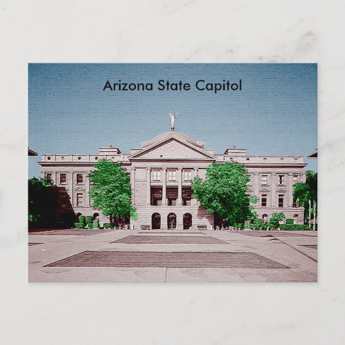 Arizona State Capitol Tinted Colorized Postcard