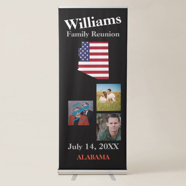 ARIZONA STATE Family Reunion Create Your Own Retractable Banner (Front)
