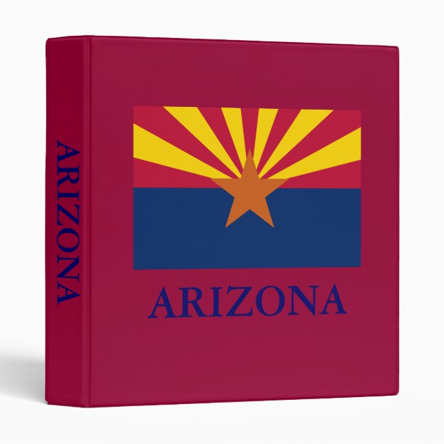 Arizona State Flag 1in Binder (Front/Spine)
