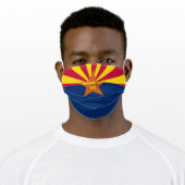 ARIZONA State Flag Adult Cloth Face Mask (Worn)
