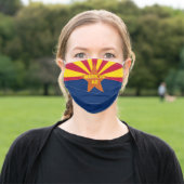 ARIZONA State Flag Adult Cloth Face Mask (Outside)