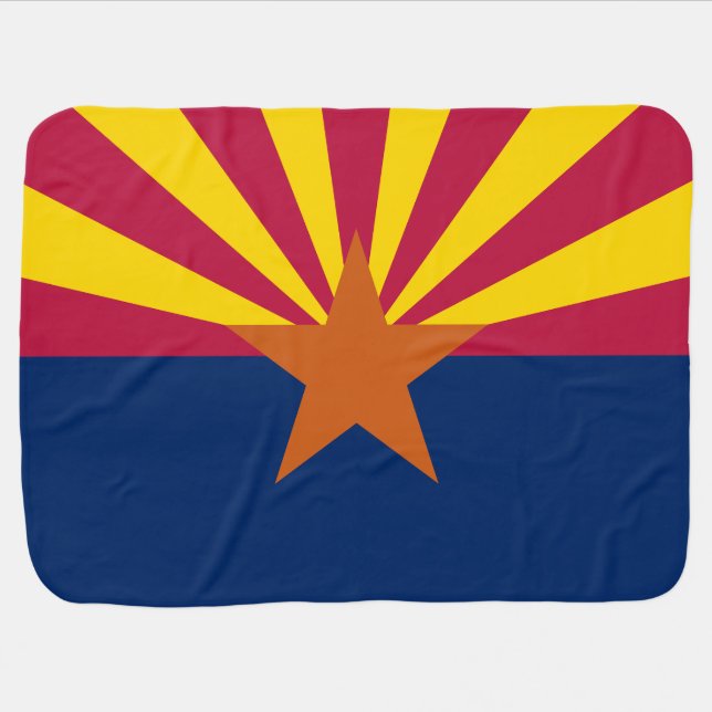 Arizona State Flag Baby Blanket (Horizontal)