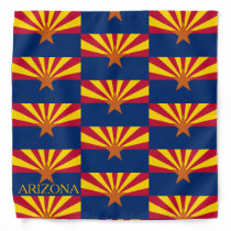 Arizona State Flag Bandana Dust Face Mask