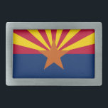 Arizona State Flag Belt Buckle<br><div class="desc">Awesome patriotic gifts with the state flag of Arizona.</div>
