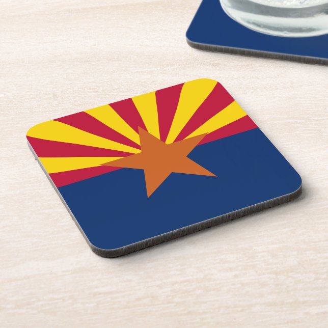 Arizona State Flag Beverage Coaster (Left Side)