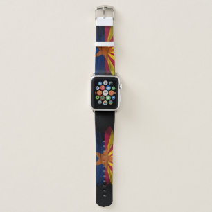 Arizona state flag brush stroke, Arizona flag Apple Watch Band
