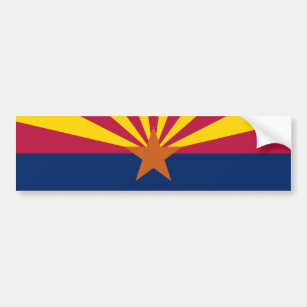Arizona State Flag Bumper Sticker