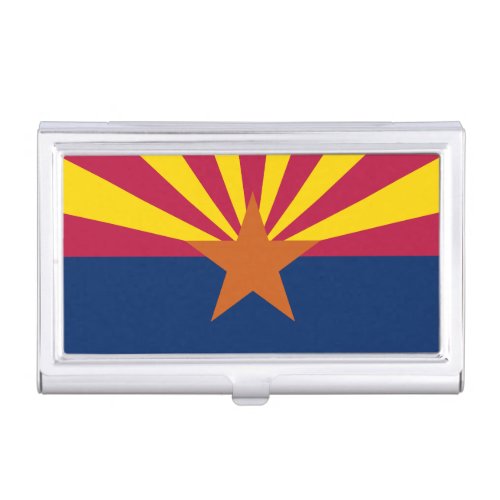 Arizona State Flag Business Card Case