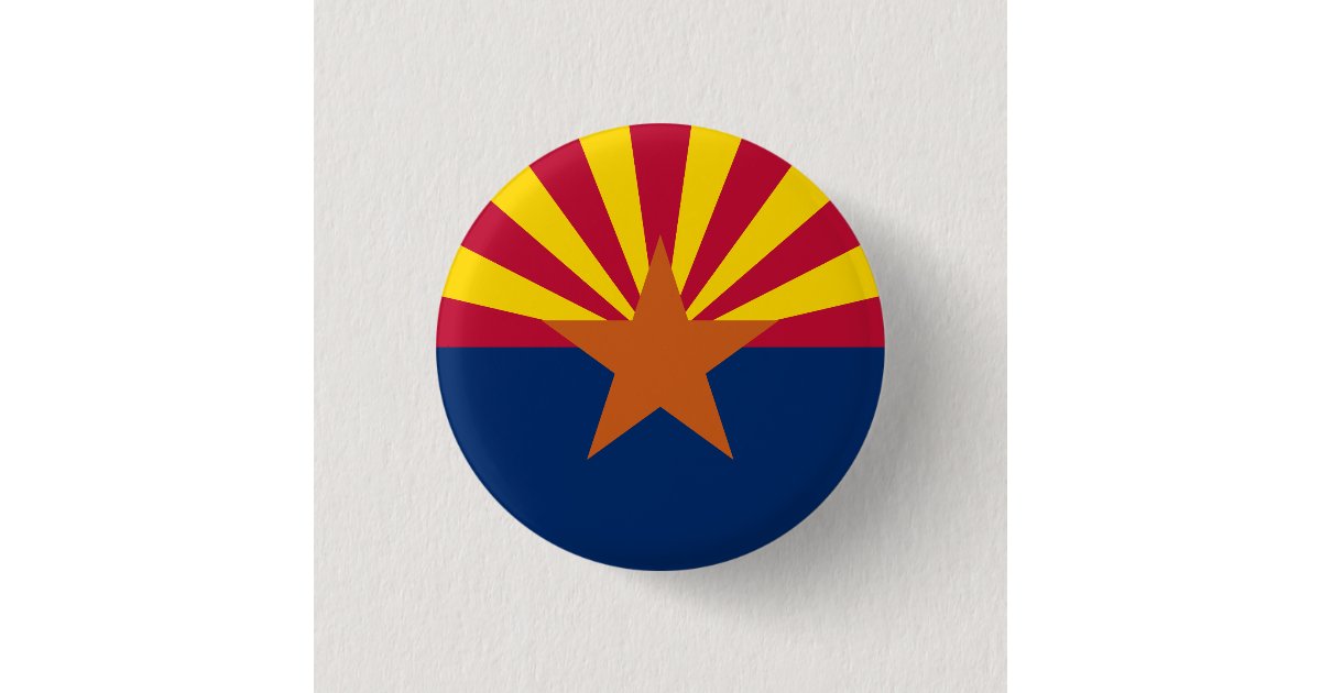 Arizona State Flag Button | Zazzle