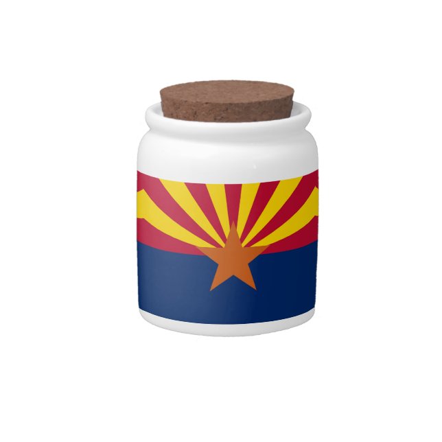 Arizona State Flag Candy Jar (Front)