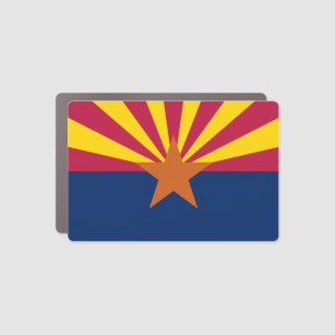Arizona State Flag Car Magnet
