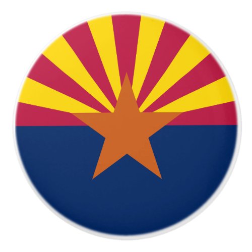 Arizona State Flag Ceramic Knob