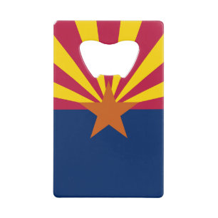 Arizona State Flag Credit Card Bottle Opener
