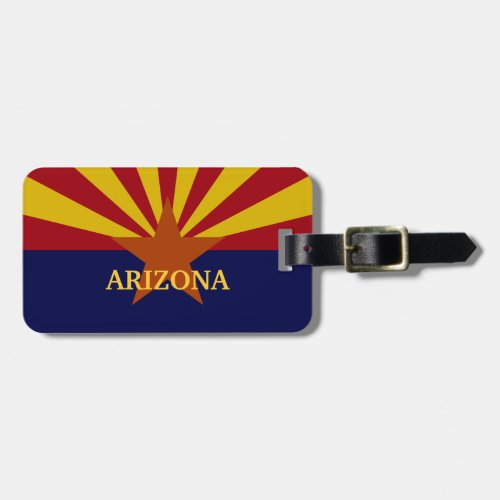 Arizona State Flag Custom Luggage Tag