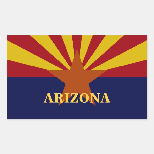 Arizona State Flag Custom Sticker (Front)