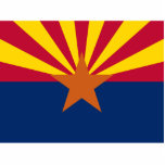 Arizona State Flag Cutout<br><div class="desc">Awesome patriotic gifts with the state flag of Arizona.</div>