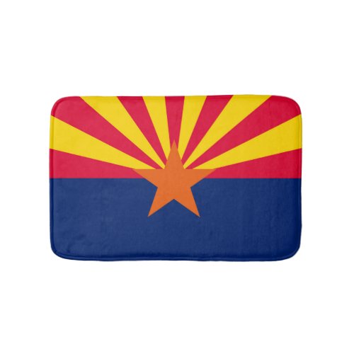 Arizona State Flag Design Bath Mat