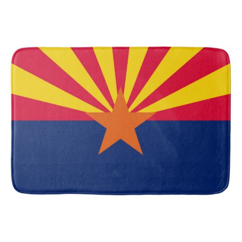 Arizona State Flag Design Bathroom Mat