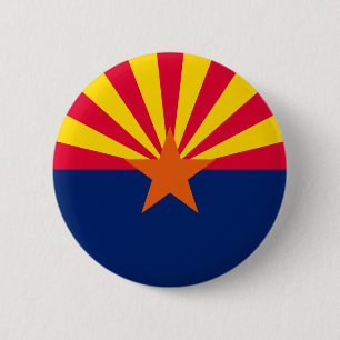 Arizona State Flag Design Button