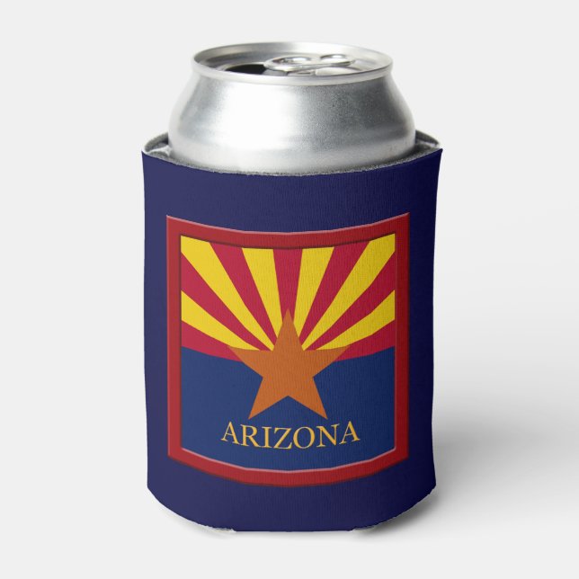 Arizona State Flag Design Can Cooler (Can Front)