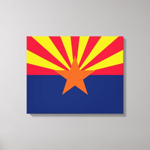 Arizona State Flag Design Canvas Print