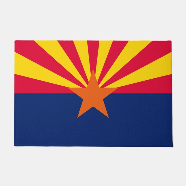 Arizona State Flag Design Doormat Zazzle