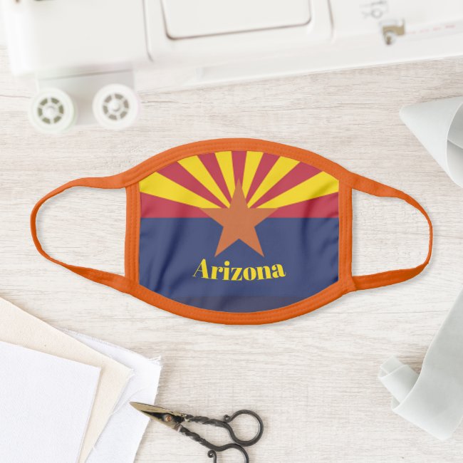 Arizona State Flag Design Face Mask