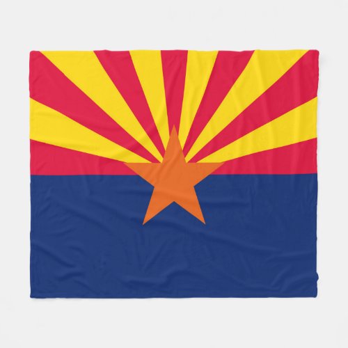 Arizona State Flag Design Fleece Blanket