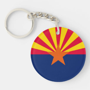 Arizona State Flag Design Keychain