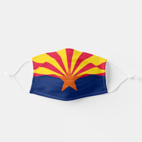 Arizona State Flag Design on a Adult Cloth Face Mask