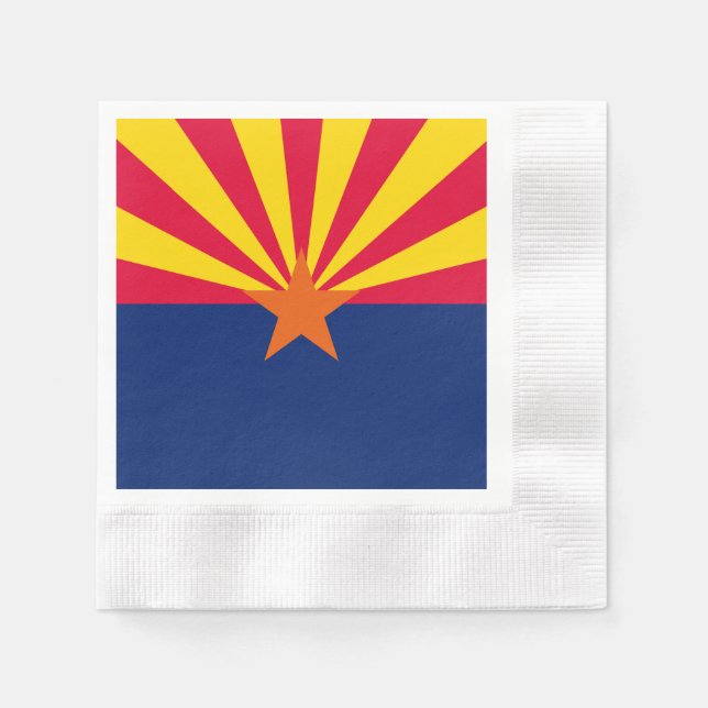 Arizona State Flag Design Paper Napkins (Front)