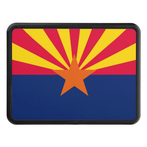 Arizona State Flag Design Trailer Hitch Cover