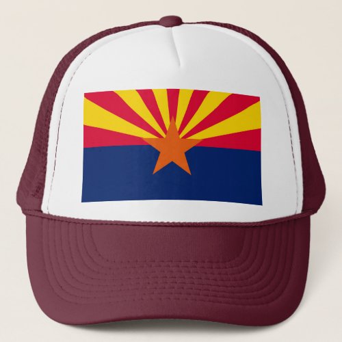 Arizona State Flag Design Trucker Hat