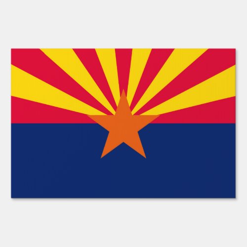 Arizona State Flag Design Yard Sign