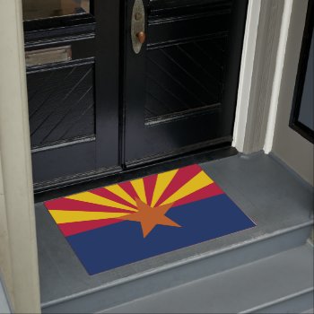 Arizona State Flag Doormat by FlagGallery at Zazzle