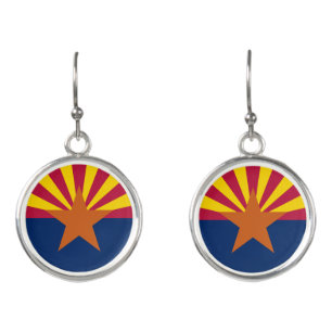 Arizona State Flag Earrings