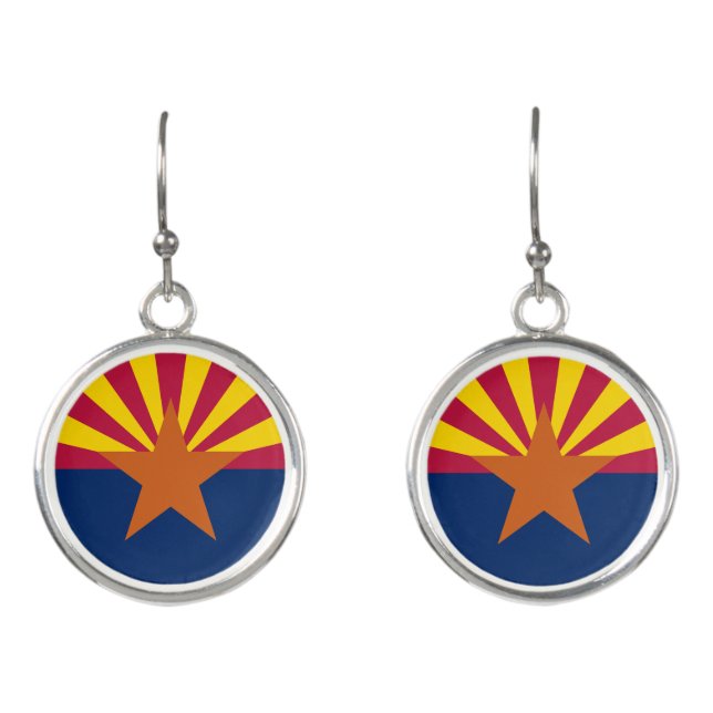 Arizona State Flag Earrings (Front)