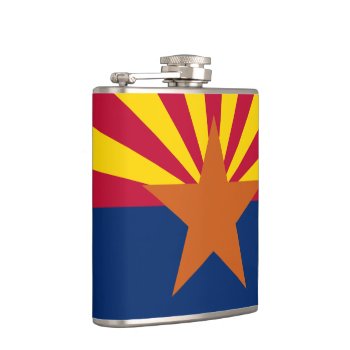 Arizona State Flag Flask by FlagGallery at Zazzle